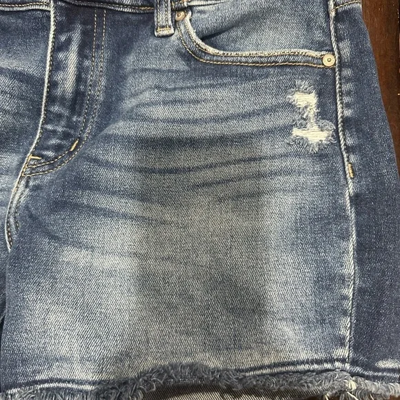 KanCan Distressed Blue Jean Shorts - Picture 2 of 7